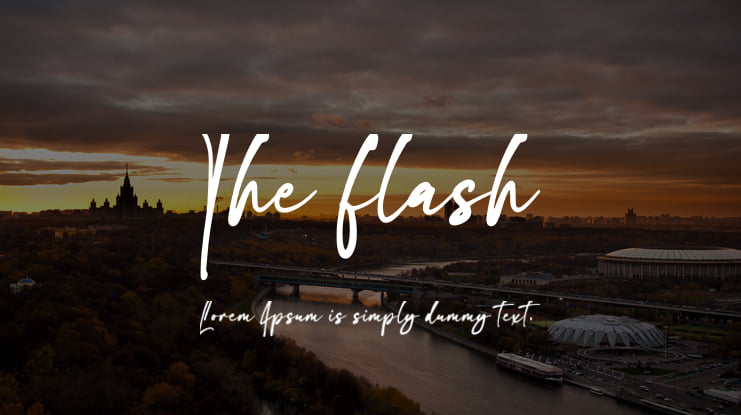 The flash Font