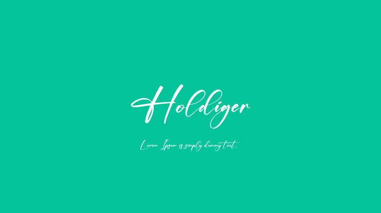 Holdiger Font