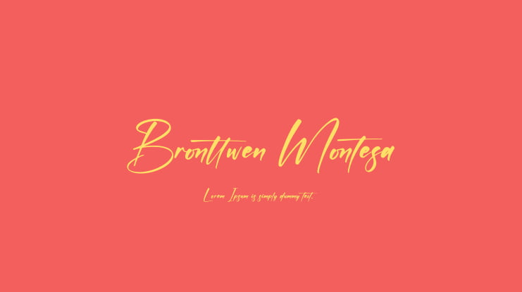 Bronttwen Montesa Font