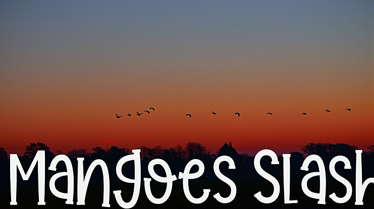 Mangoes Slash Font