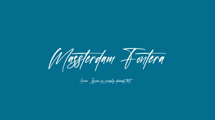 Massterdam Fontera Font
