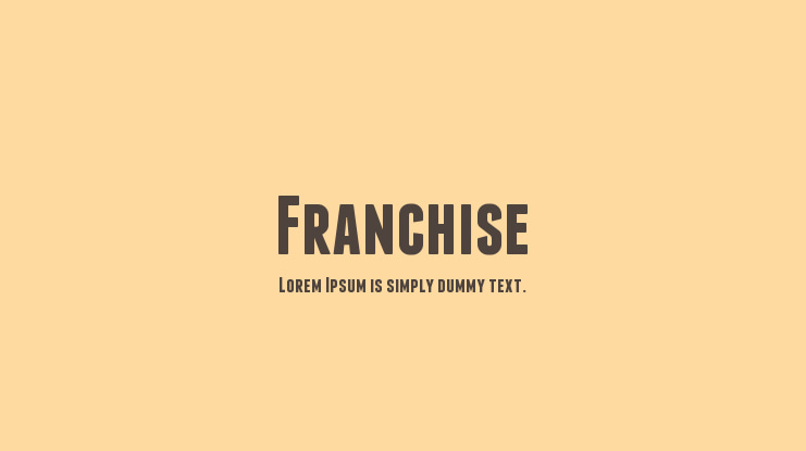 Franchise Font
