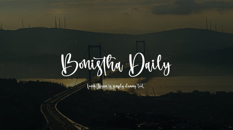 Bonistha Daily Font