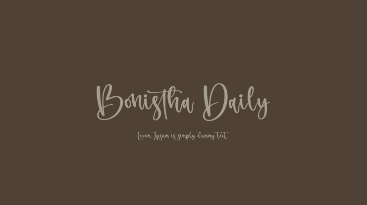 Bonistha Daily Font