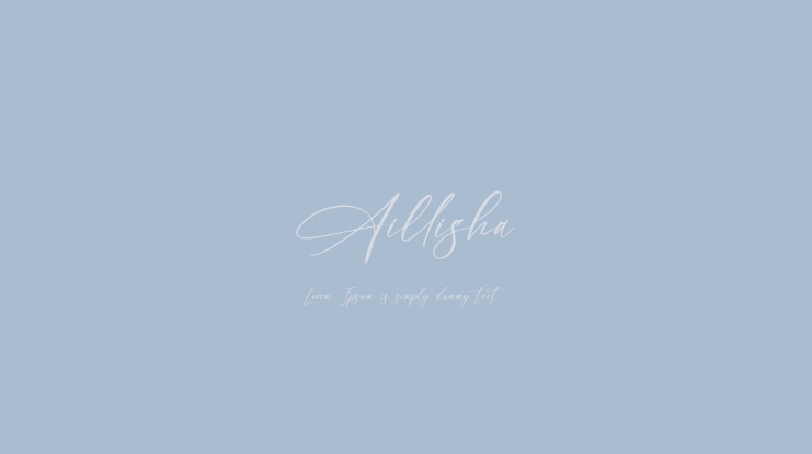 Aillisha Font