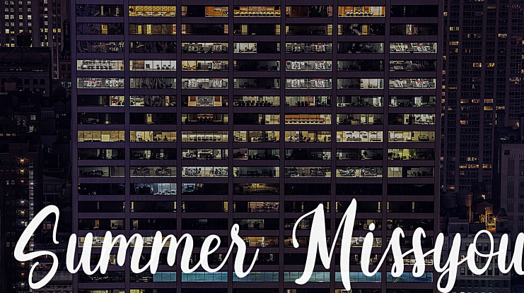 Summer Missyou Font