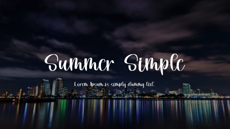 Summer Simple Font