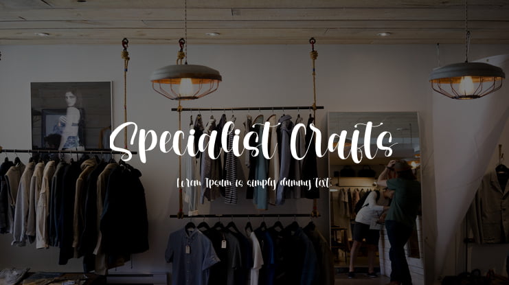 Specialist Crafts Font