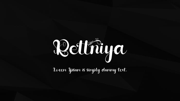 Rettniya Font