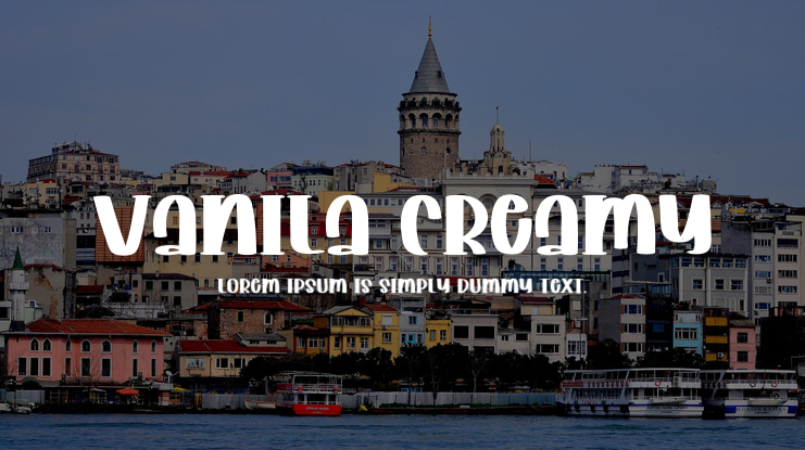 Vanila Creamy Font
