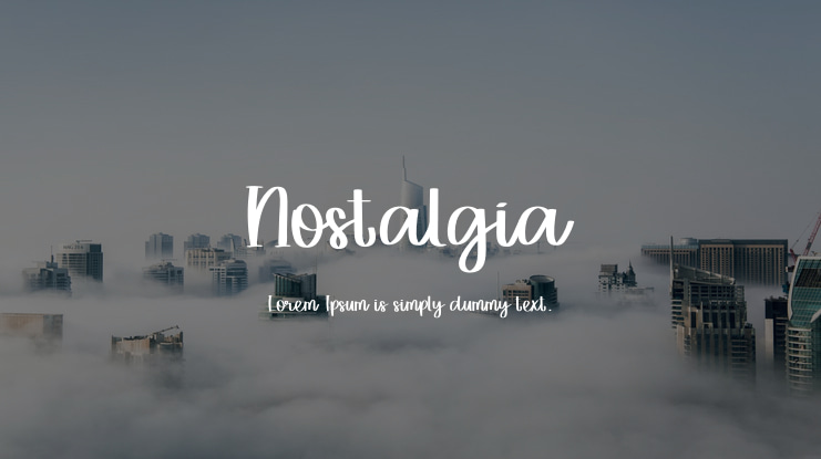 Nostalgia Font
