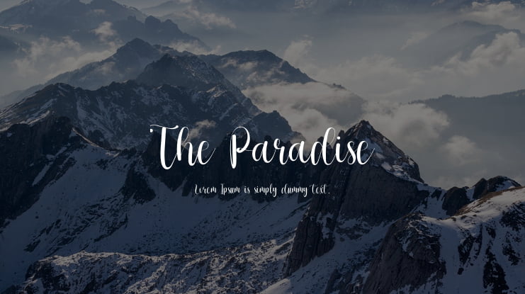 The Paradise Font