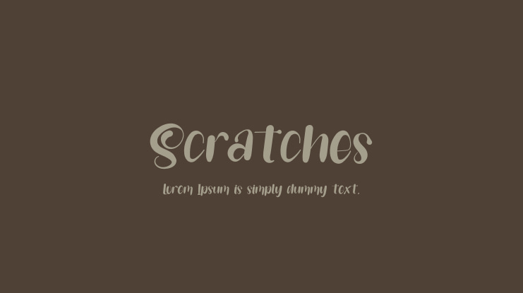 Scratches Font