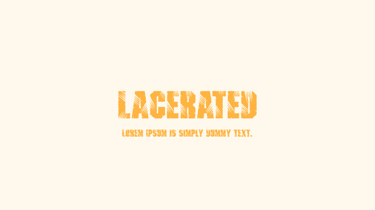 Lacerated Font