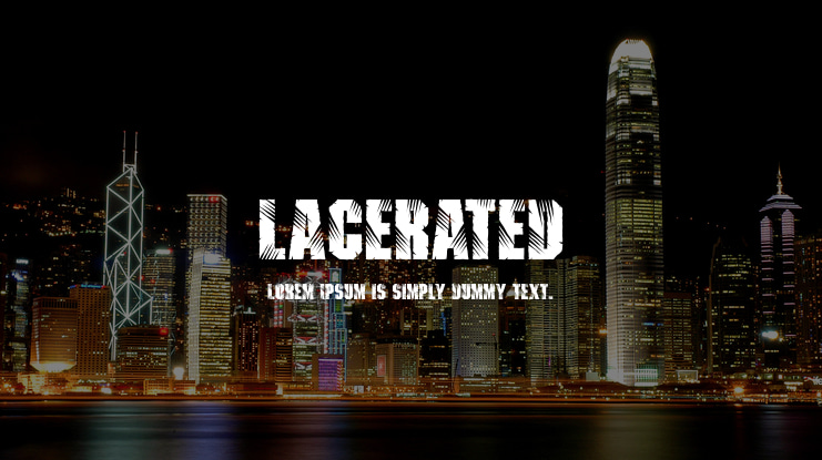 Lacerated Font