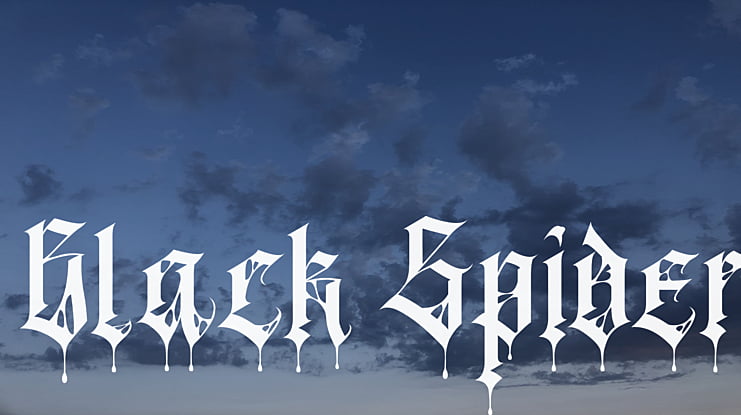 Black Spider Font