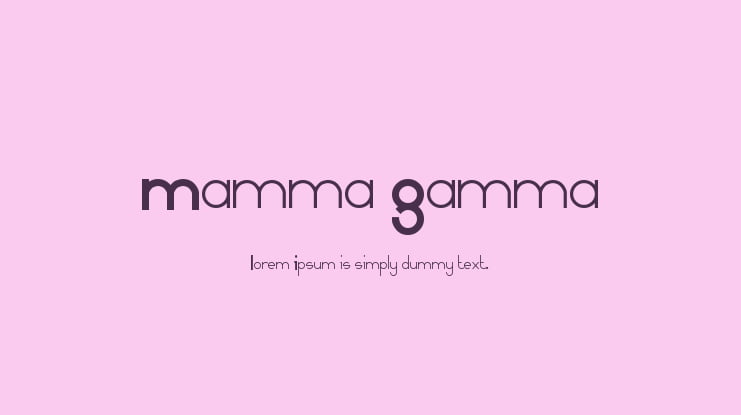 Mamma Gamma Font
