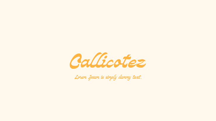 Callicotez Font