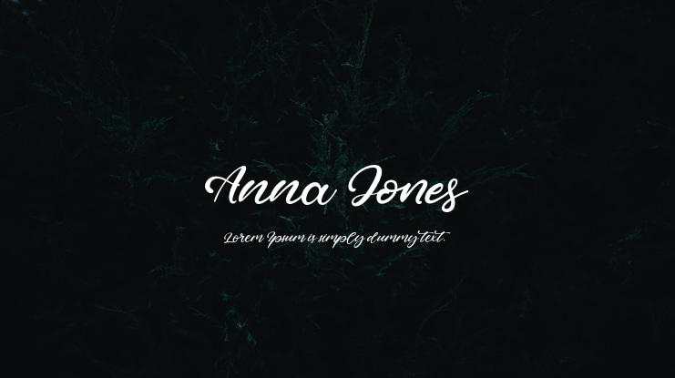 Anna Jones Font