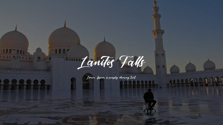 Lanitos Falls Font