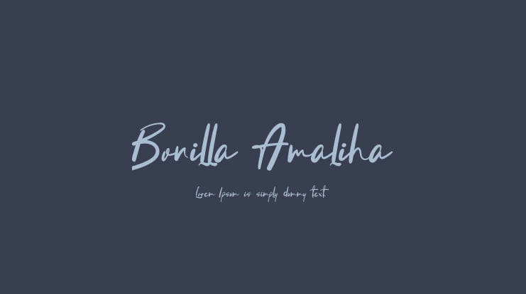 Bonilla Amaliha Font