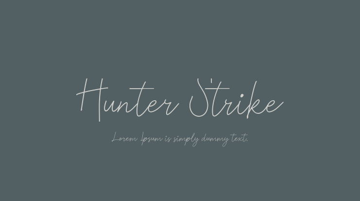 Hunter Strike Font