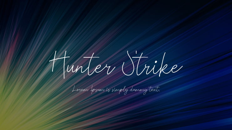 Hunter Strike Font