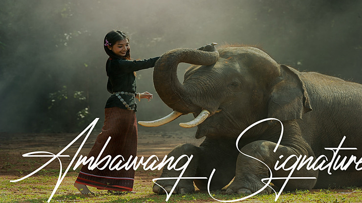 Ambawang Signature Font