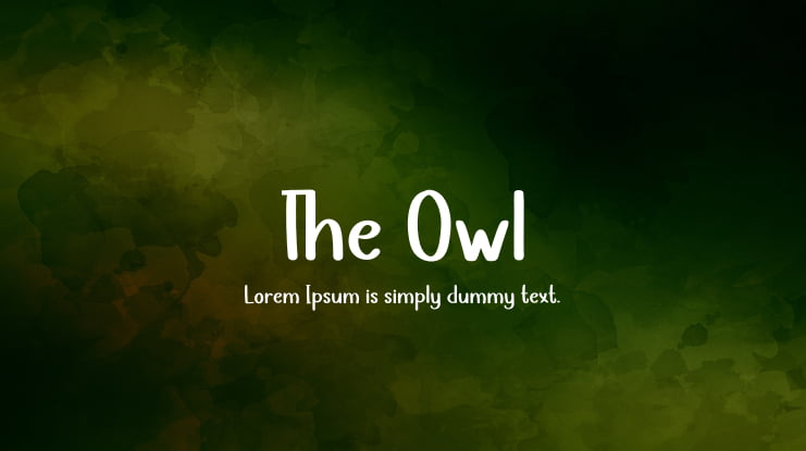 The Owl Font
