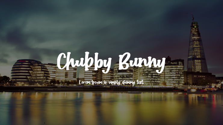 Chubby Bunny Font