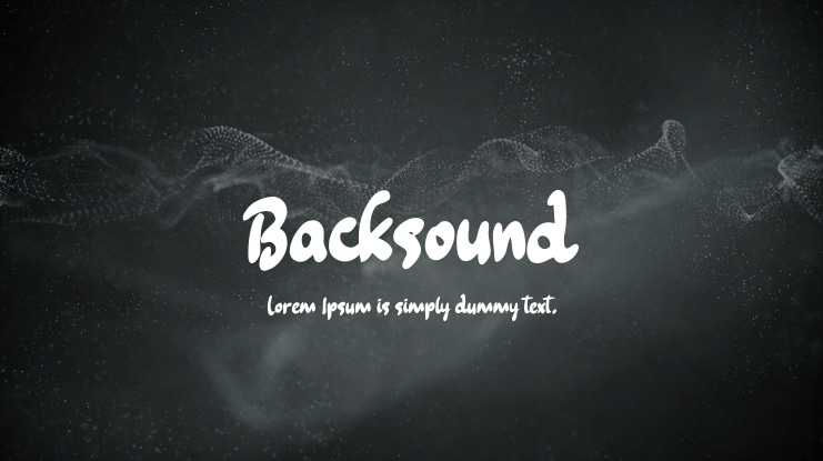 Backsound Font