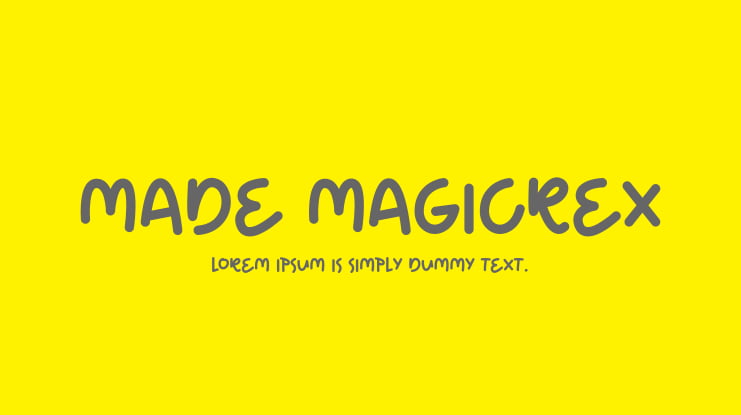 Made Magicrex Font