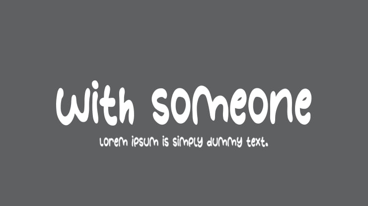 With Someone Font