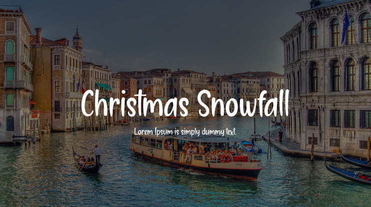 Christmas Snowfall Font