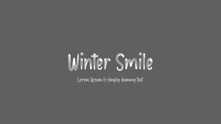 Winter Smile Font