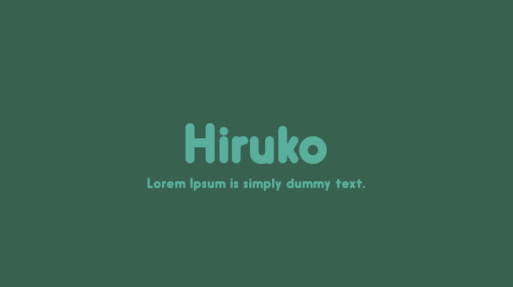 Hiruko Font