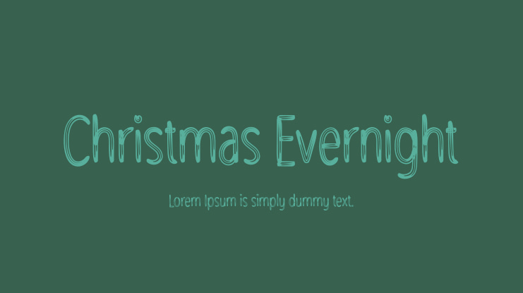 Christmas Evernight Font