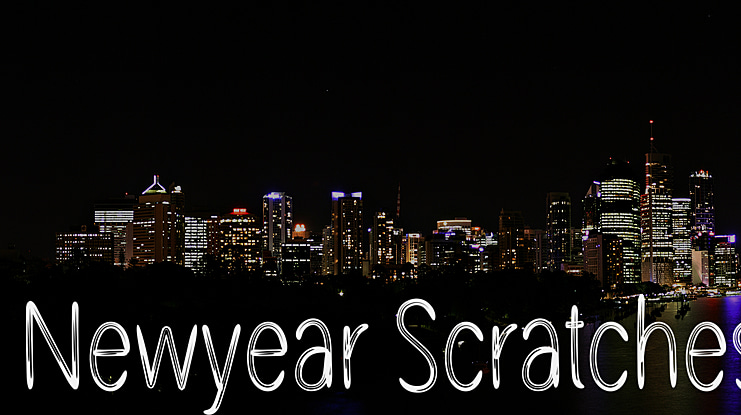 Newyear Scratches Font
