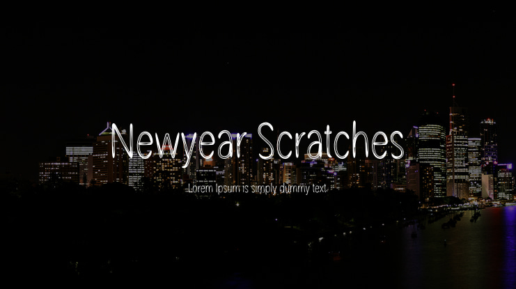 Newyear Scratches Font