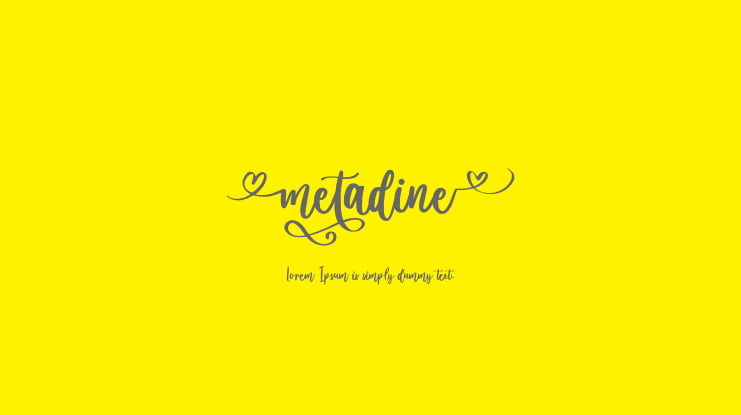 metadine Font