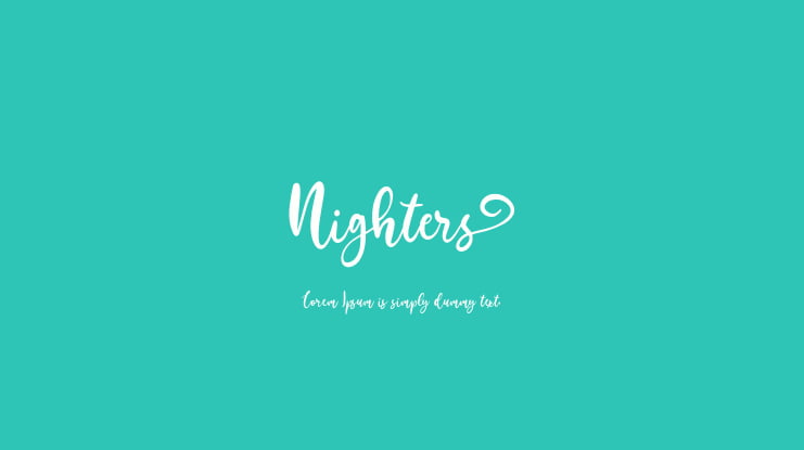 Nighters Font