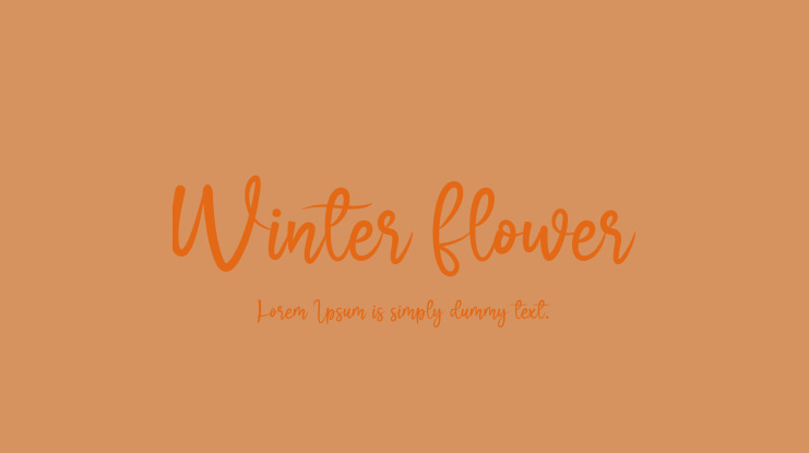 Winter Flower Font