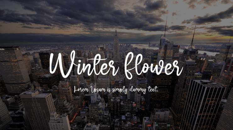 Winter Flower Font