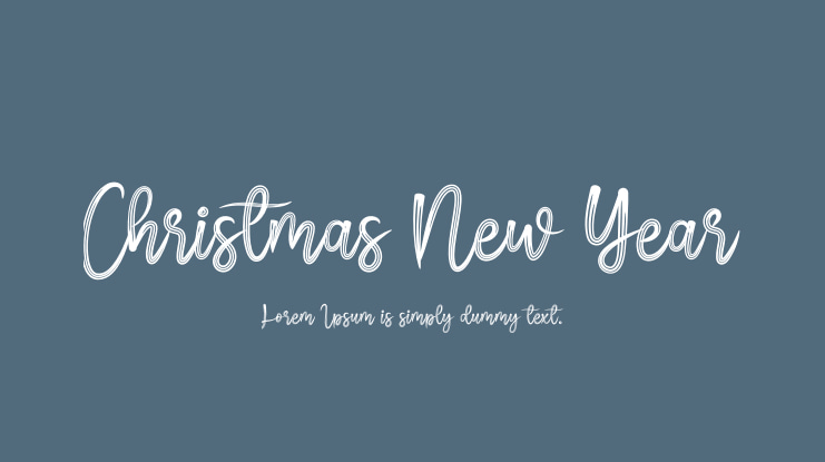Christmas New Year Font