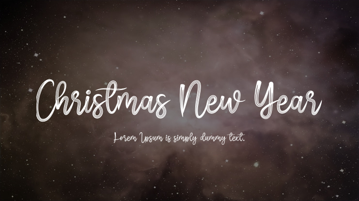 Christmas New Year Font