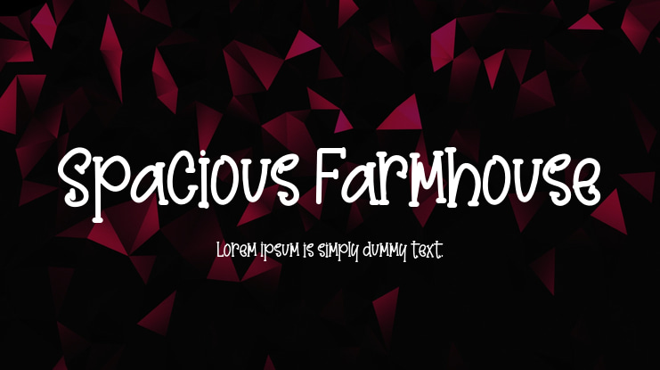 Spacious Farmhouse Font