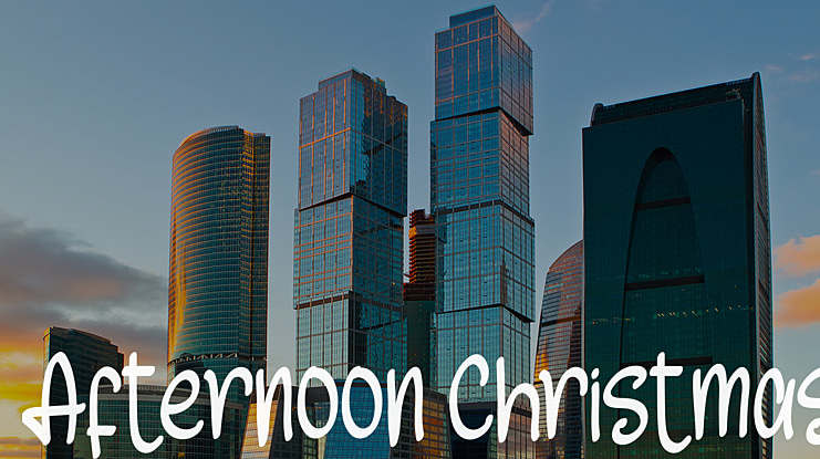 Afternoon Christmas Font