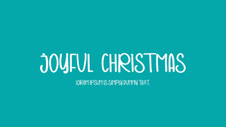 Joyful  Christmas Font