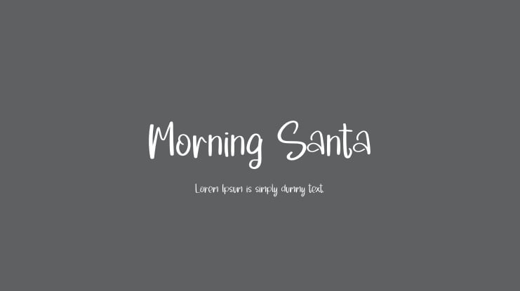 Morning Santa Font