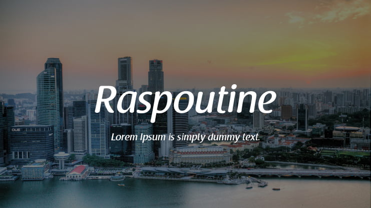 Raspoutine Font Family